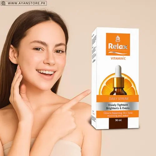 Relax Vitamin C Daily Face Serum – Brightening, Anti-Aging & Hydrating Formula For Healthy Radiant Skin (30ml)